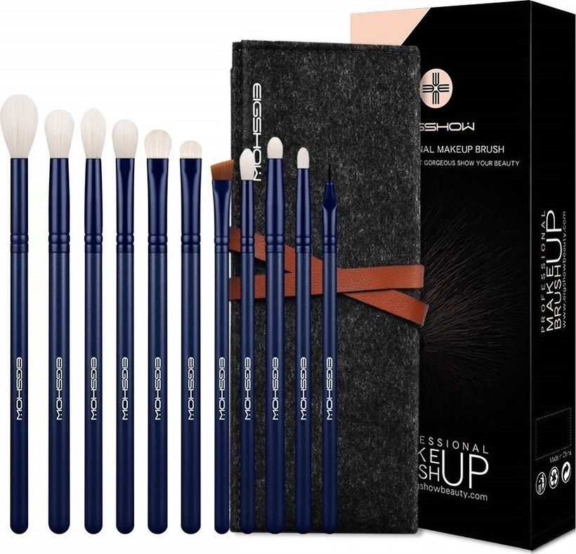 Eigshow Beauty Eigshow Beauty Seria Jade 11 szt. zestaw pędzli do oczu Niebieski Turmalin