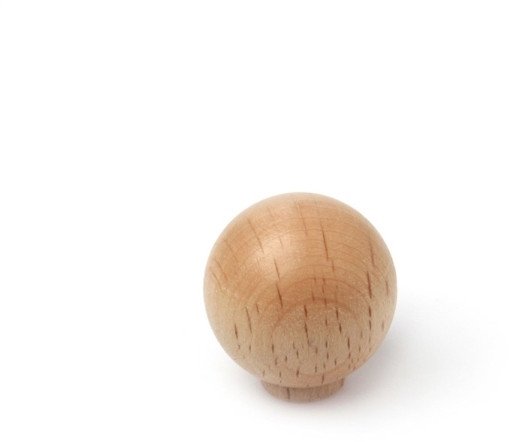 FURNITURE KNOB D30 7-275.90 LAQ BEECH