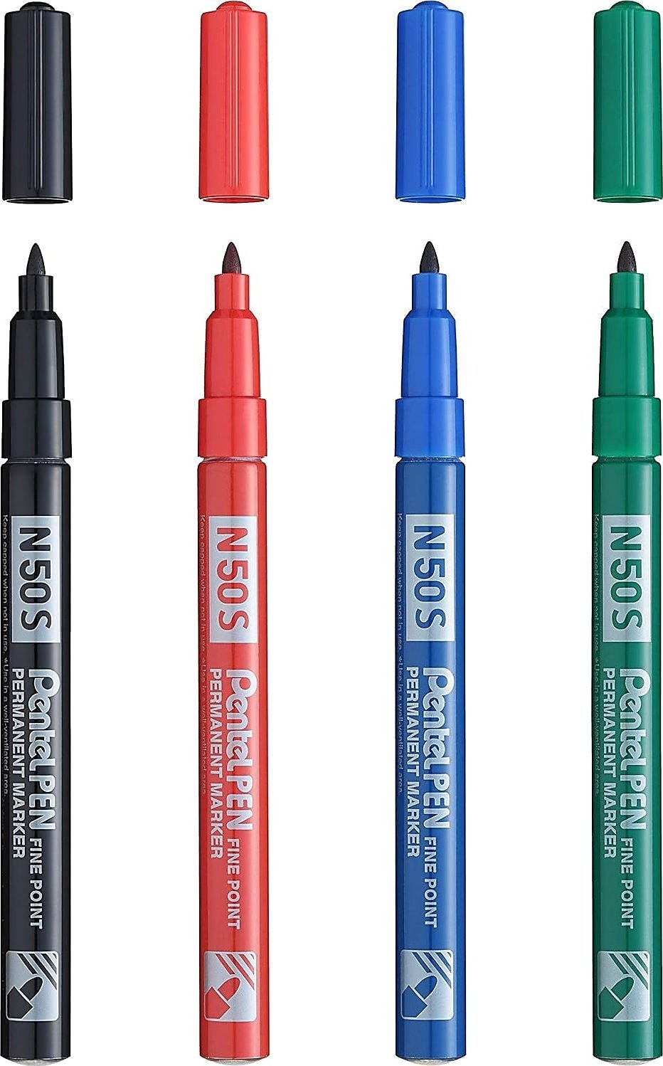 Pentel Marker permanentny Pentel Pen N50S czarny, CZARNY