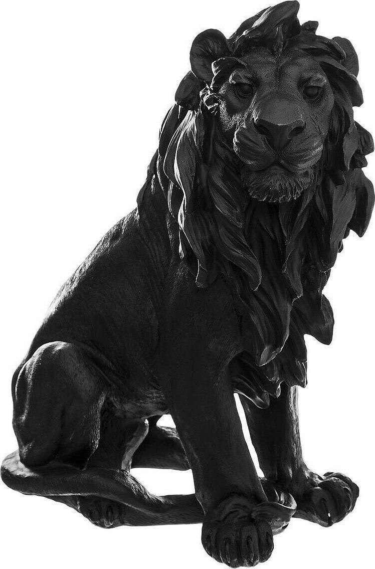 Atmosphera Dekoracja Lew czarny 31,5cm