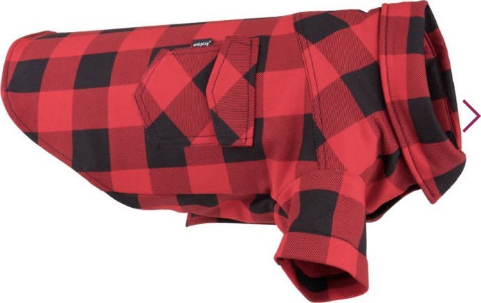 Amiplay AMIPLAY-Ranger koszula w kratę Chihuahua 25 x 29 x 42 cm czerowna dla psa