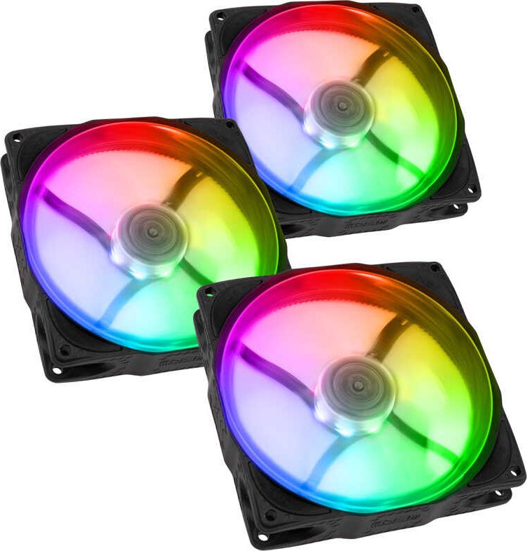 Wentylator Noiseblocker NB-eLoop X B12-P ARGB Czarny 3-pack