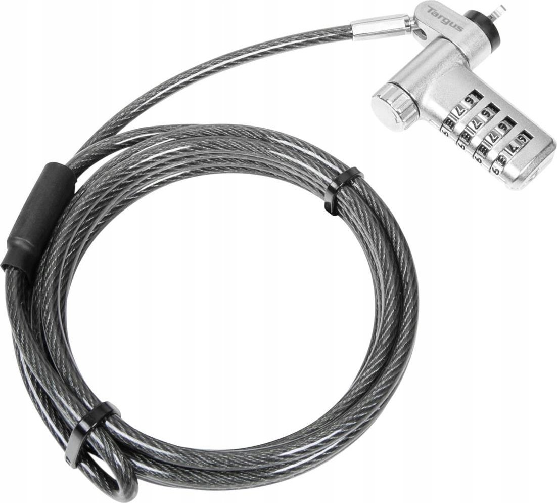 Linka zabezpieczająca Targus Targus DEFCON Ultimate - Sicherheitskabelschloss - universal fortlaufend - Silber - 2 m