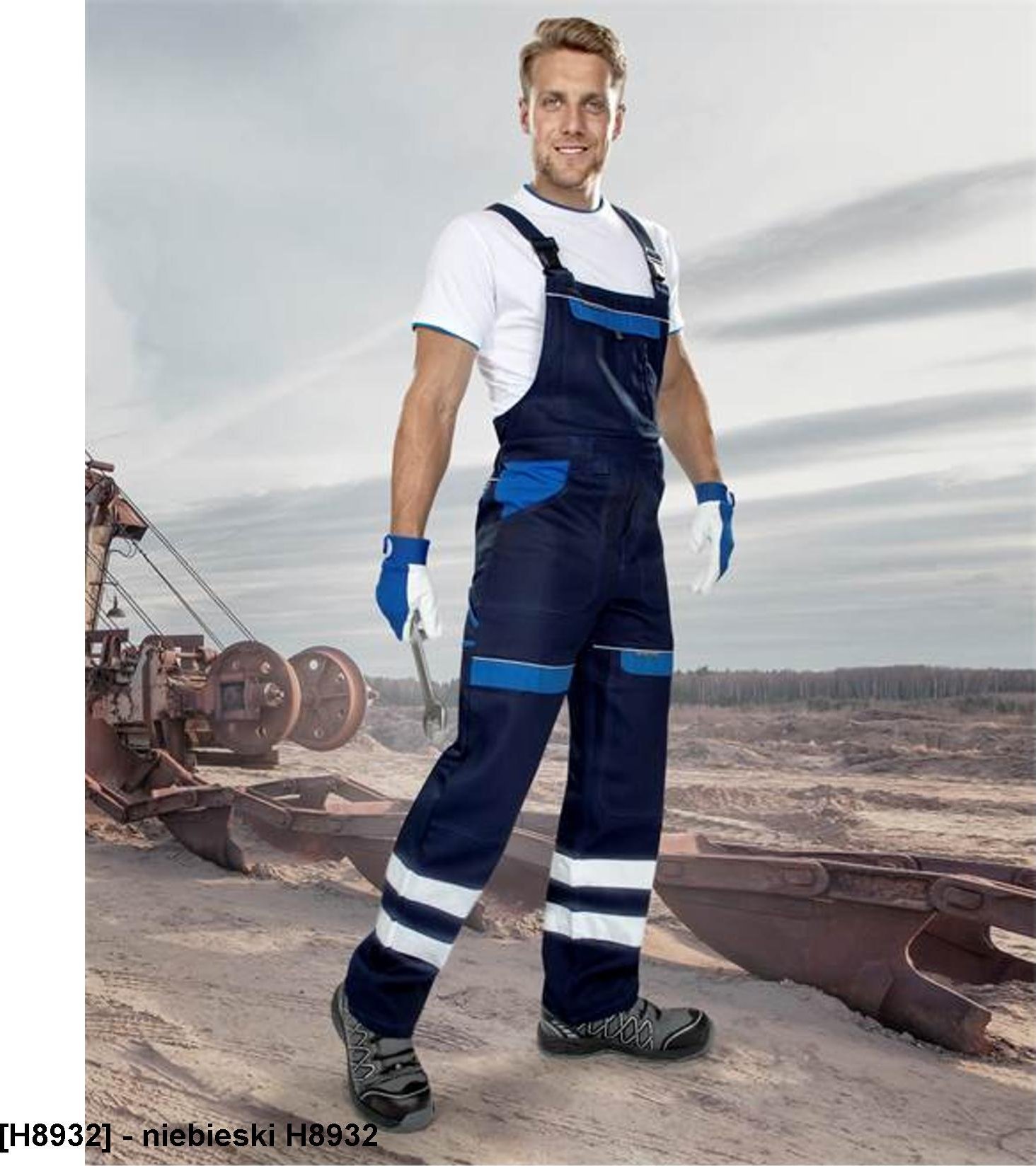 Ardon OGRODNICZKI Z PASAMI ODBLASKOWYMI Ardon - COOL TREND 6 kieszeni, pasy i wypustki odblaskowe, - niebieski H8932 60