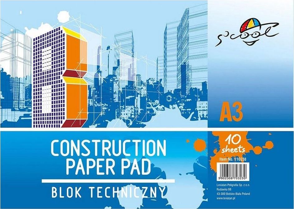 Leviatan Blok techniczny A3 10k biały