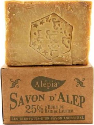 Alepia Mydło w kostce Savon D'Alep 25% laurowe 190g