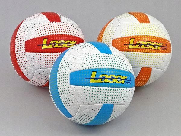 Adar Piłka do siatkówki Laser biało-pomarańczowa r. S (465107)