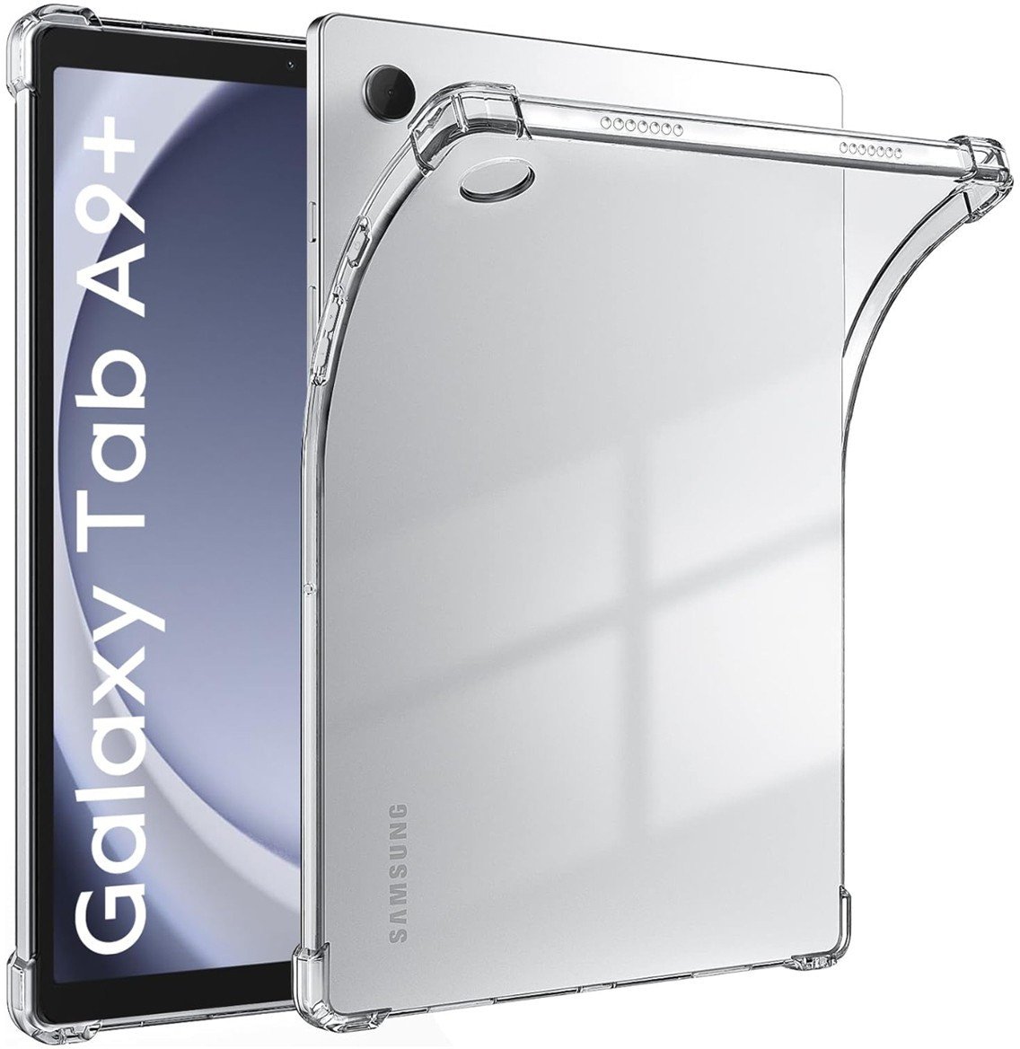 Etui silikonowe TPUCLEAR do Samsung Galaxy Tab A9+ Plus SM-X210, przezroczyste