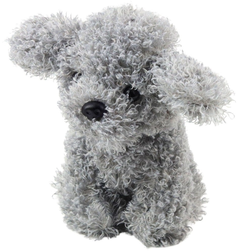 LeanToys Pluszowa Maskotka Przytulanka Piesek Pudel Miniaturowy Szary 20cm