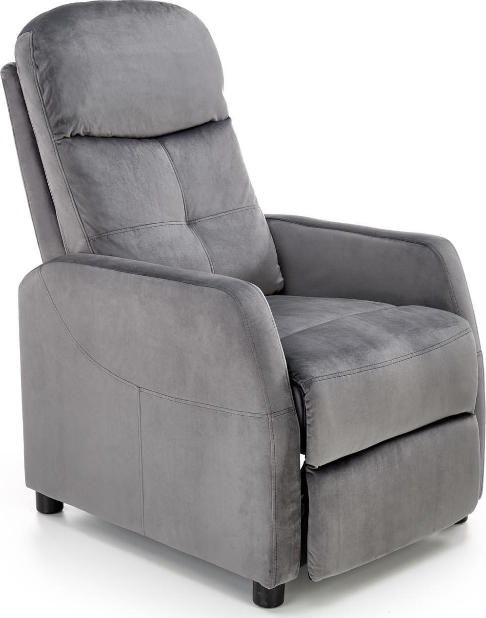 Halmar WNĘTRZARSKIE FELIPE 2 fotel wypoczynkowy popielaty (2p=1szt)