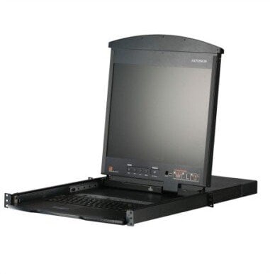 Przełącznik Aten Przełącznik KVM Over IP KL1508AiM, 8 portów, LCD 43 cm, VGA, PS/2-USB, układ CH