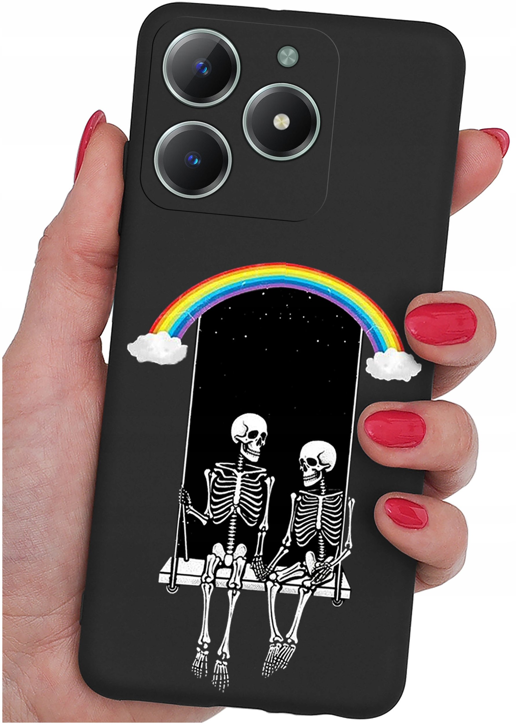 Etui do Realme C61 | C63 WZORY |SILIKONOWE MATT CASE + SZKŁO 9H