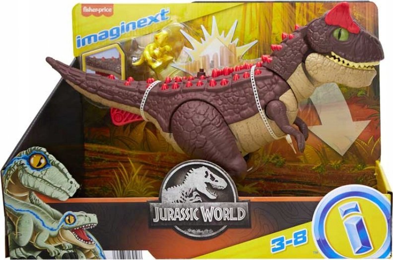 Figurka Mattel Imaginext Jurassic World Karnotaur Atak kolcami