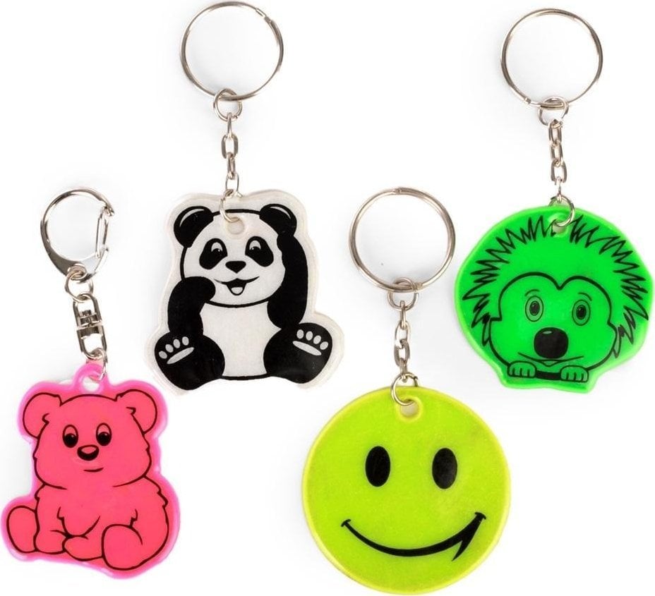 Zawieszka odblaskowa PCV miękka mix