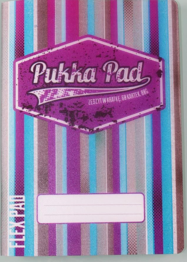 Pukka Pad Zeszyt A5 60 kartek kratka Americano pink