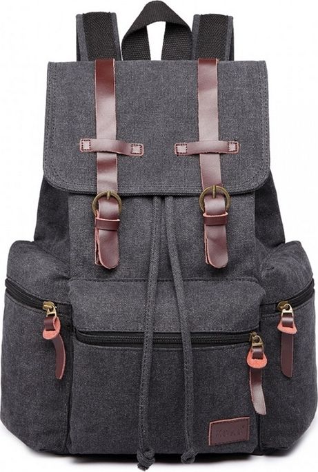 Kono Plecak RETRO damski hipster Czarny KN36