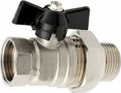 Hydroland ZAWÓR KULOWY WODNY ŚRUBUNEK MOTYL 3/4"" TYTAN W/S // ZKW-20-WS-M-H-TYTAN