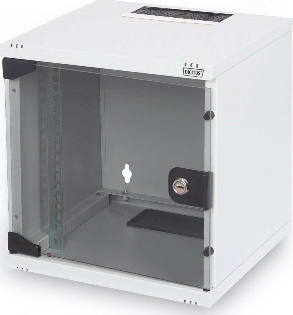 Szafa Digitus Zestaw Szafa rack 10" + Switch + Patch panel + Akcesoria (DN-10-SET-1)