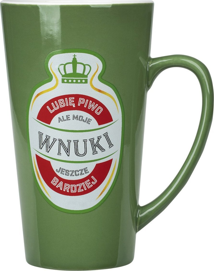 Soxo Kubek Duży Kufel 0,5l z napisem prezent na Dzień Dziadka