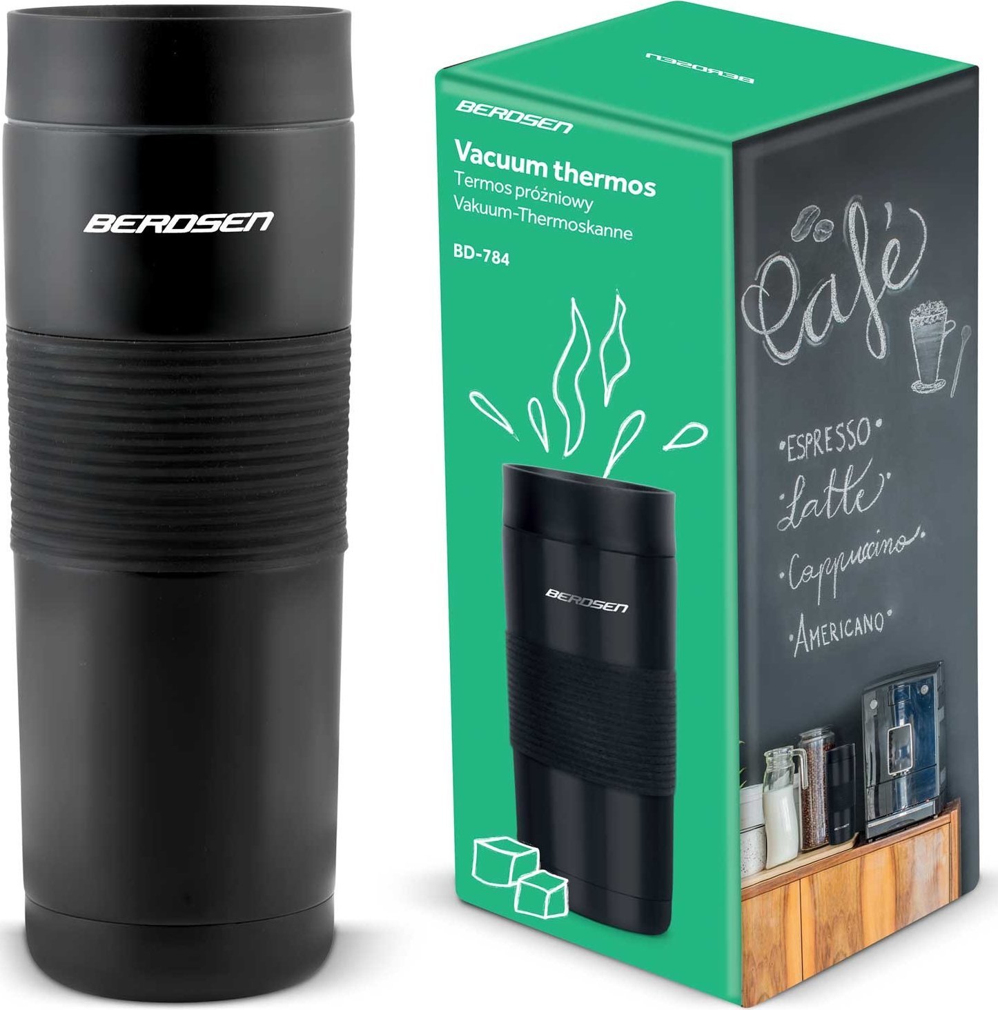 Berdsen Termos próżniowy 590 ml BD-784 czarny