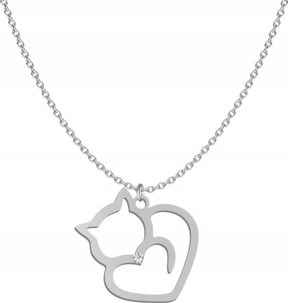 Radziszewska Jewellery Srebrny Naszyjnik KOTEK DEDYKACJA GRATIS