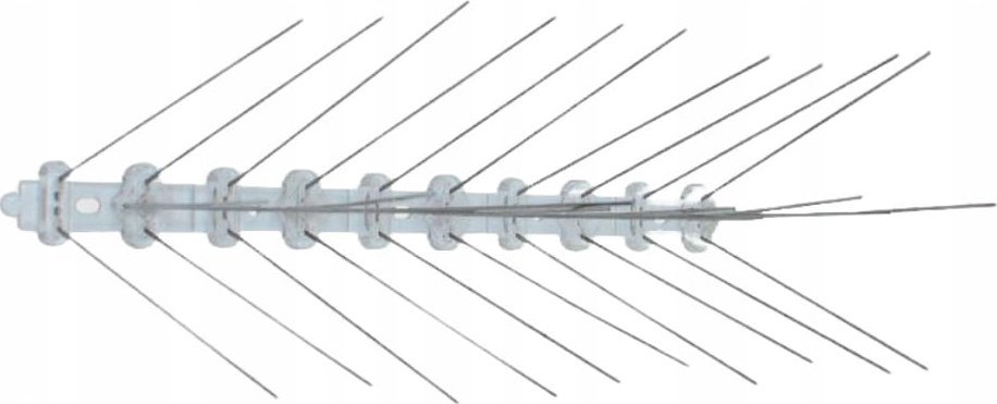 Kolce odstraszające ptaki trzy rzędy nierdzewne 1,25 m