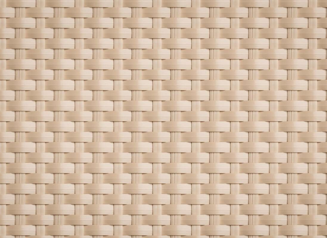 TechnoRattan Osłona Balkonowa z TECHNORATTANU na WYMIAR (0,05m2) - Jasny Krem bez oczek RD18