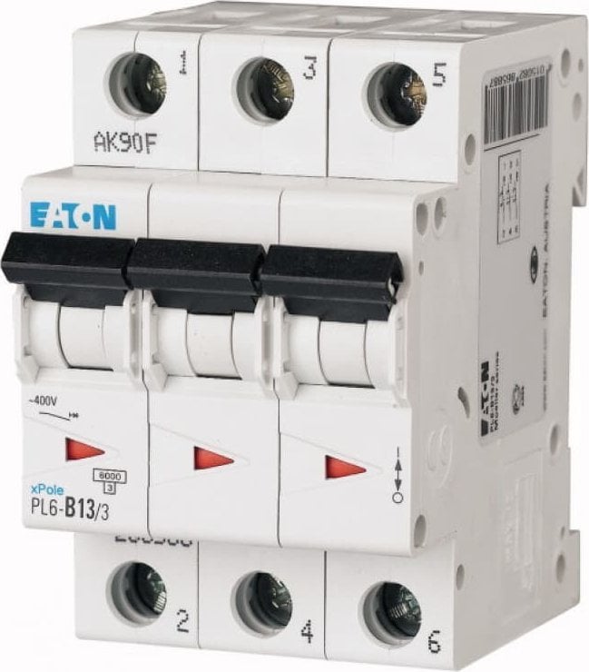 Eaton Wyłącznik nadprądowy 3P C 13A 6kA AC PL6-C13/3 286600
