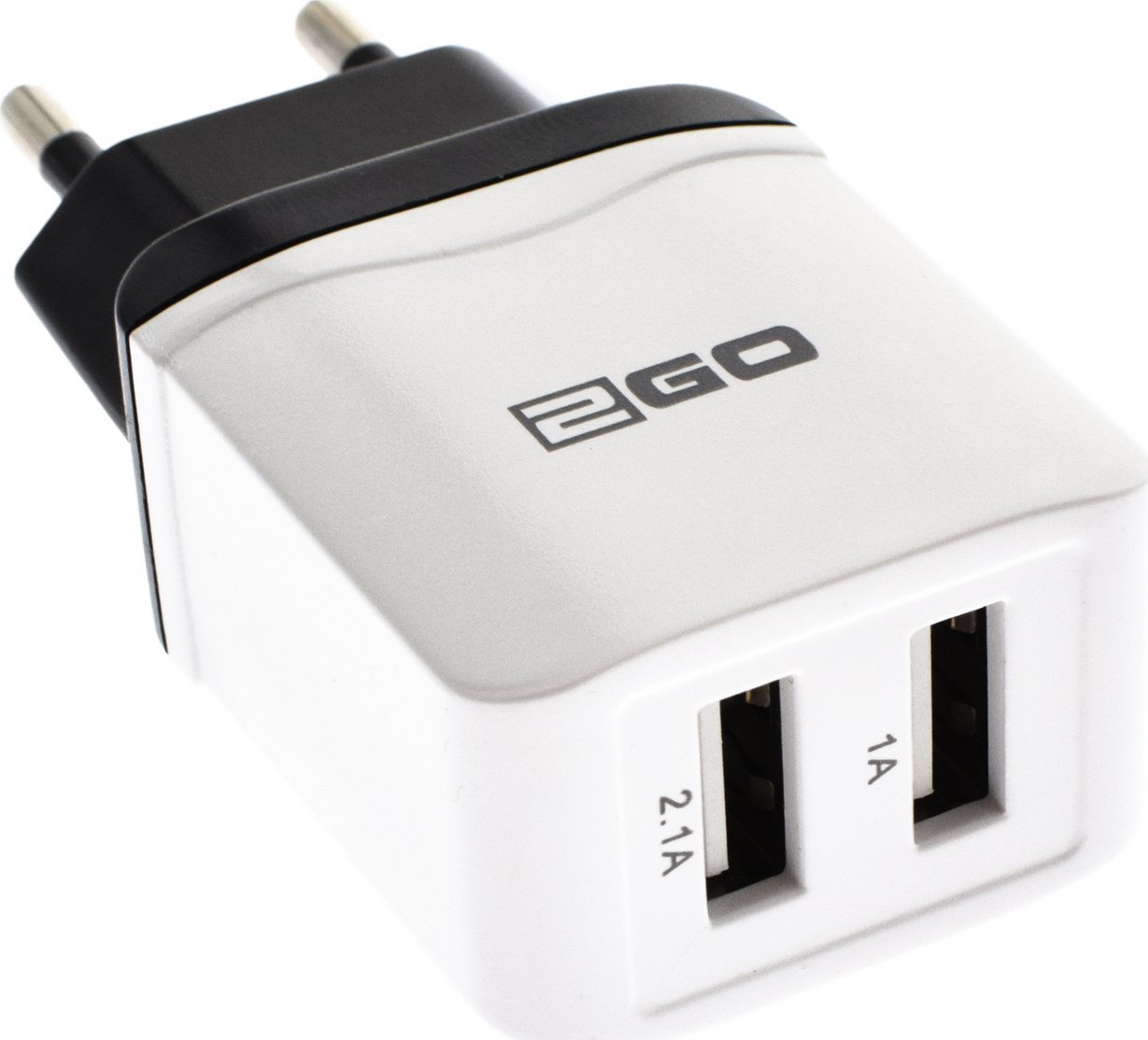Ładowarka 2GO 2GO Ladegerät 10,5W 2-Port 2x USB-A, weiß