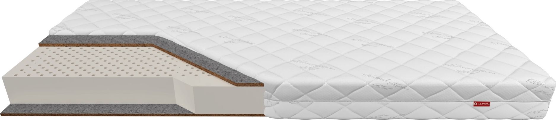JANPOL Materac ZEUS 120x200 lateksowy z kokosem dwustronny Janpol