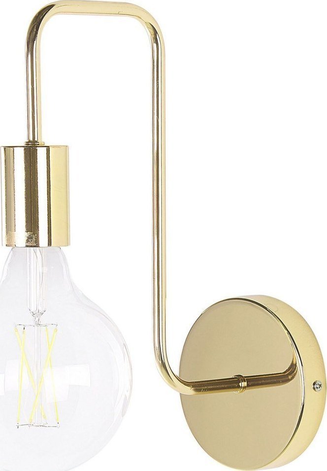 Kinkiet Beliani Lampa ścienna metalowa złota SAVENA!