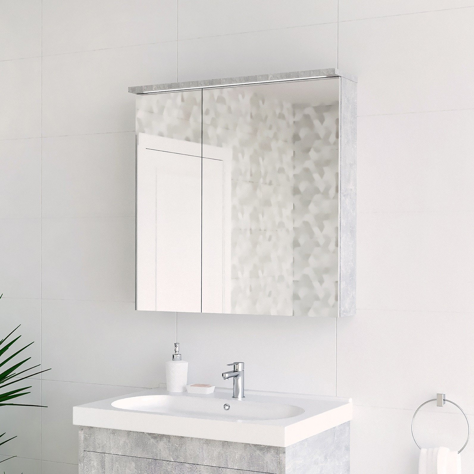 MIRROR CABINET SV 70C CONCRETE
