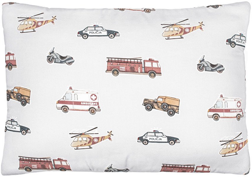 Poduszka bawełniana 40x58 cm - Pojazdy