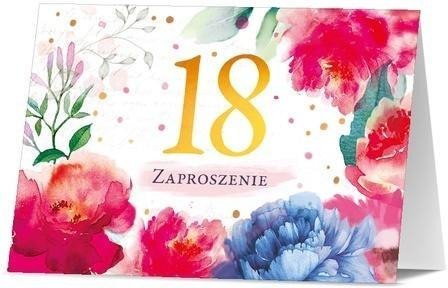 Zaproszenie Urodziny 18 (10szt)