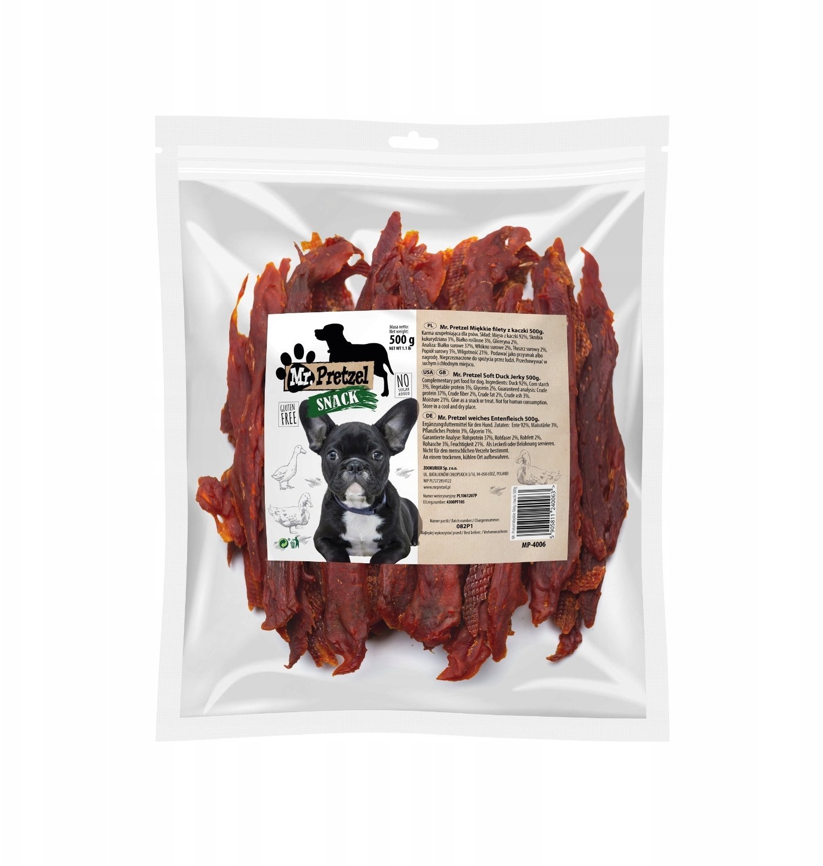 Mr Bandit Mr. Pretzel Miękkie kawałki kaczki 500g