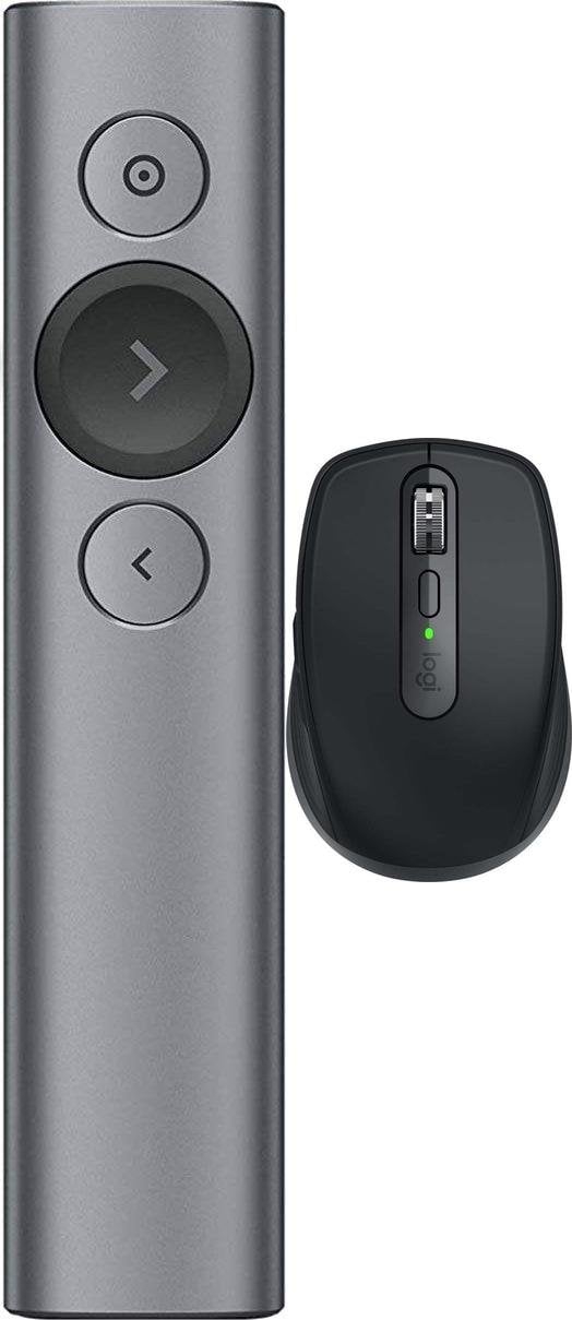 Logitech Spotlight Presentation Remote Szary (910-004861) + MX Anywhere 3S Graphite (910-006929)
