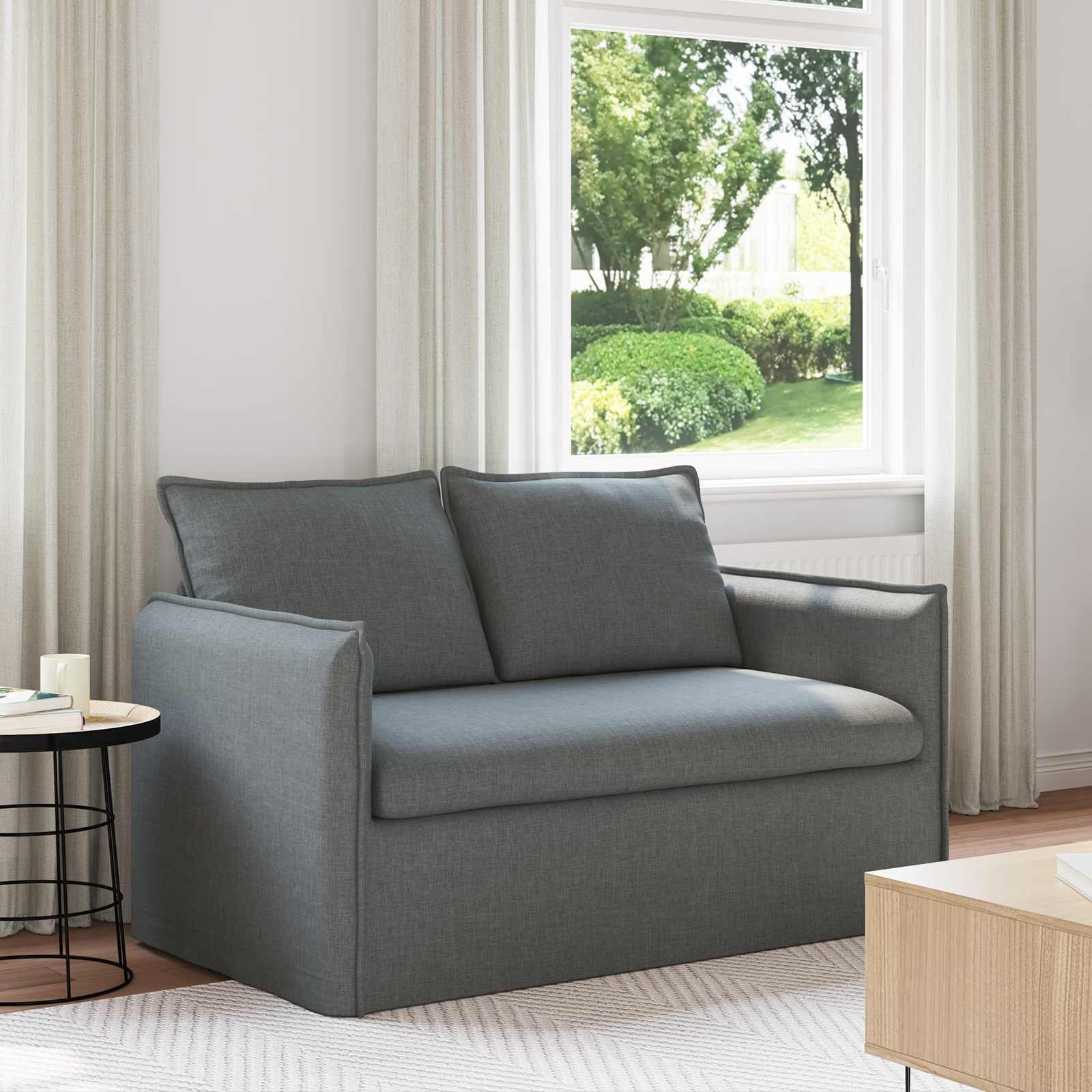 vidaXL Sofa Ciemnoszary 195 x 82 x 85 cm Metal