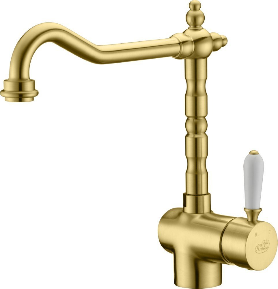 Bateria kuchenna Blue Water Sycylia stojąca mosiądz (BW-5901730610802)