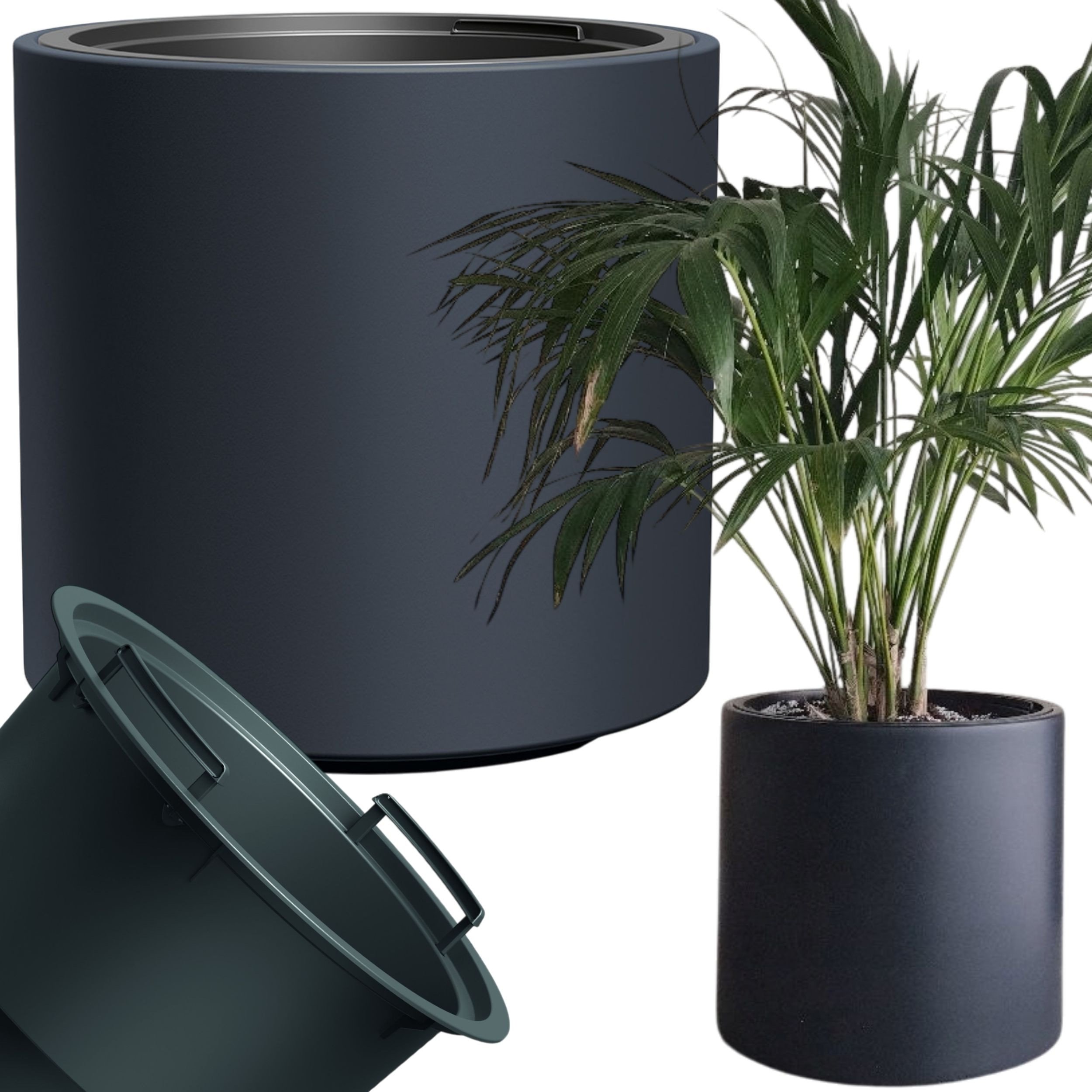 Doniczka okrągła 39cm z wkładem Donica + wkład dystansowy