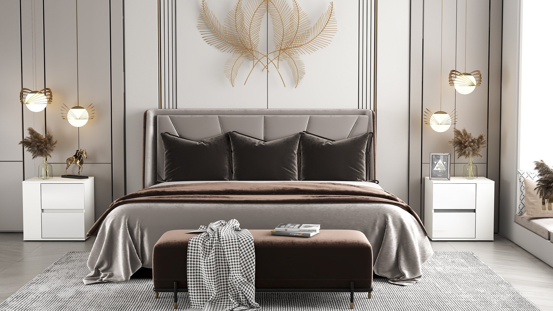 MEGSTYL SZAFKA NOCNA SHADE 50cm Biała