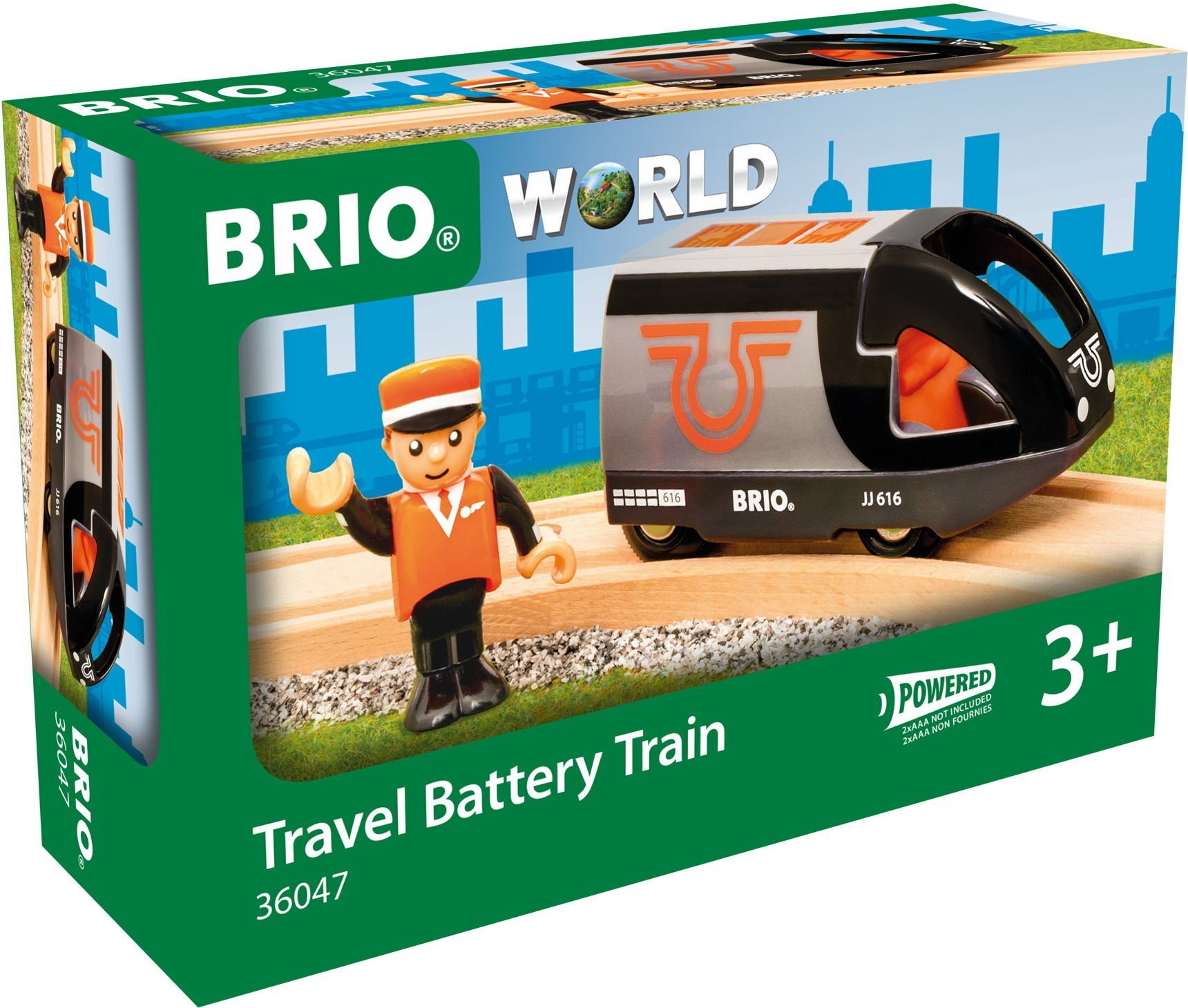 Brio BRIO World orange-black passenger train, toy vehicle