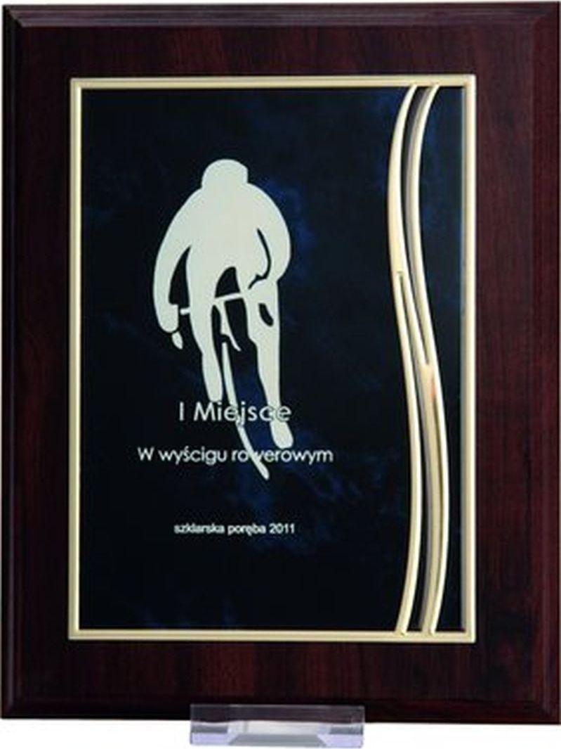 Victoria Sport Dyplom z tworzywa sztucznego z metalową blaszką grawerowany