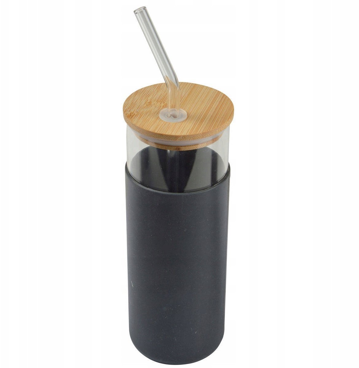 Szklany bidon z silikonową osłonką, 0,5l