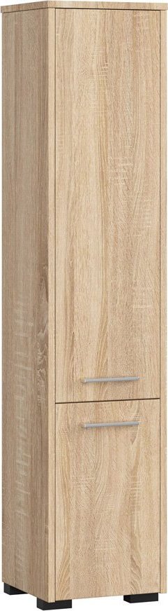 Elior Skandynawski regał łazienkowy z półkami dąb sonoma - Laro 3X