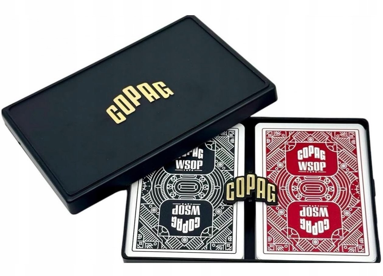 Karty do pokera Copag Wsop black/red 2szt