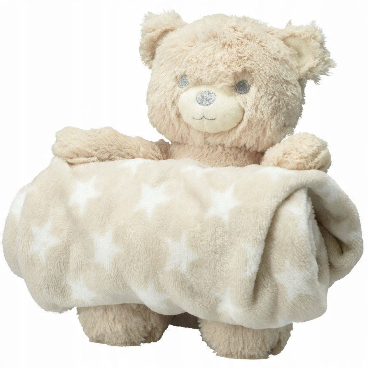 Polarowy koc z maskotką, 75 x 100 cm