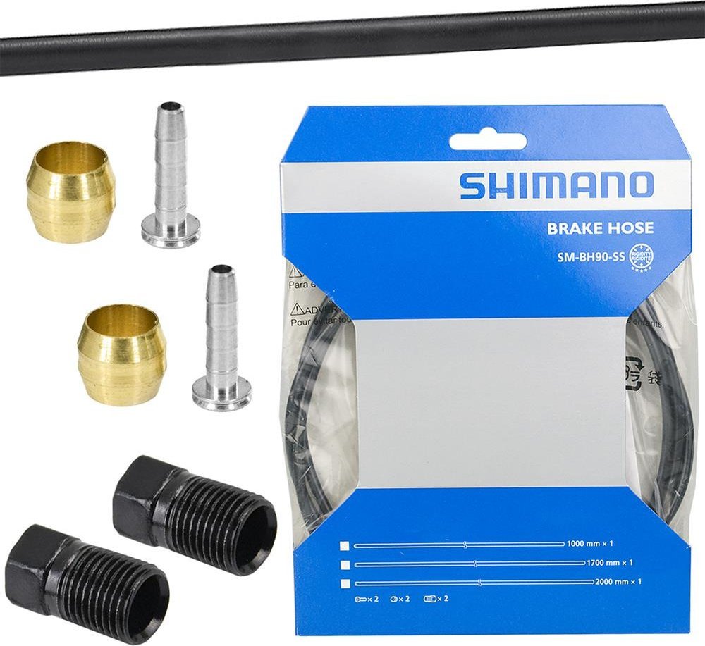 Przewód hamulcowy hydrauliczny Shimano Deore SM-BH90-SS 1700 mm tył czarny