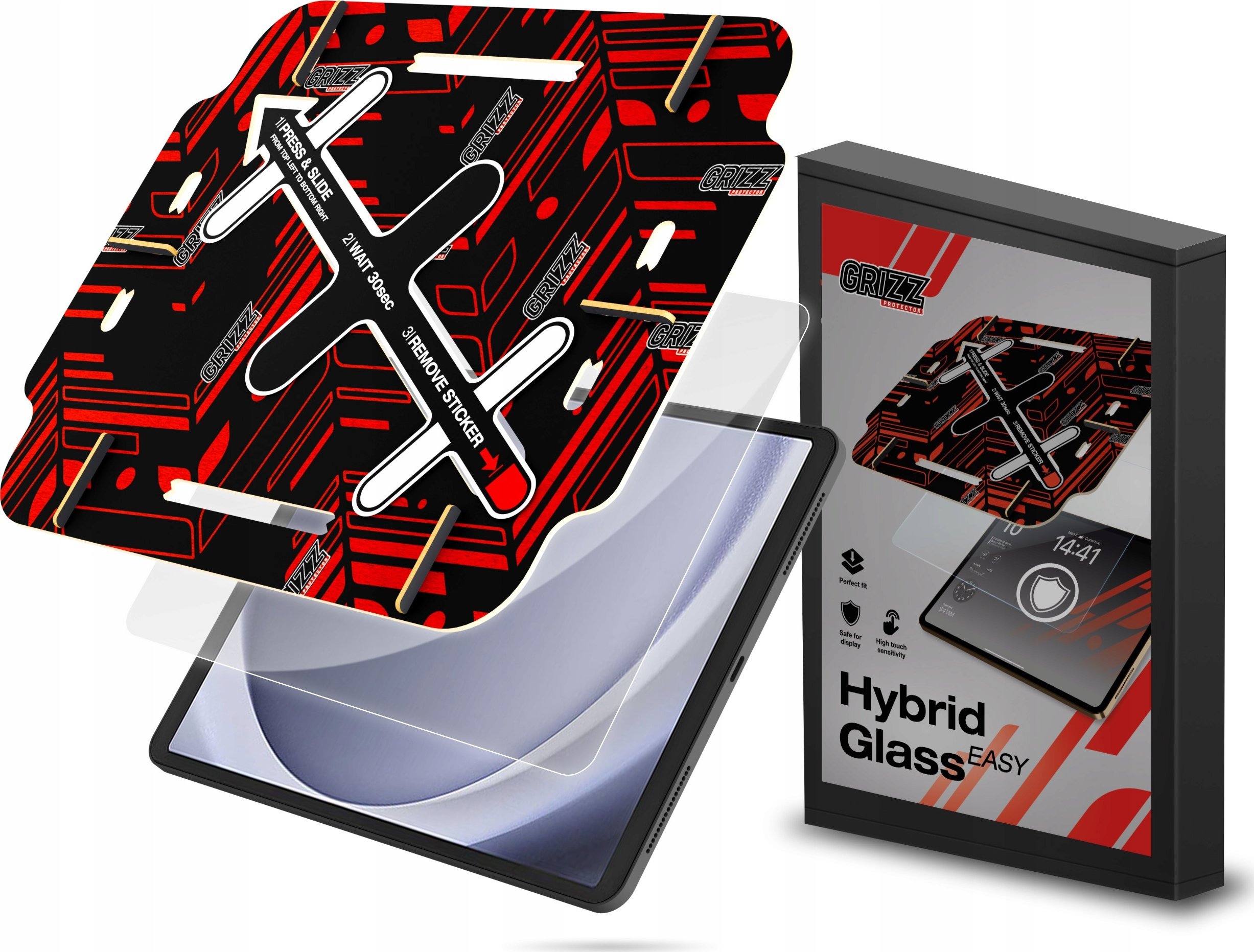 GrizzGlass Szkło hybrydowe GrizzGlass HybridGlass Easy do Samsung Galaxy Tab A9