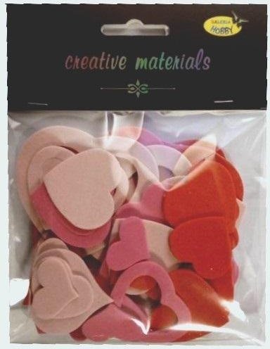 TIP-TOP Serca z pianki samoprzylepne 66szt