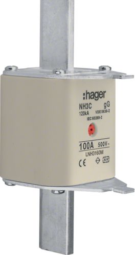 Hager Wkładka bezpiecznikowa NH3C 160A 500V gG (LNH3160M)